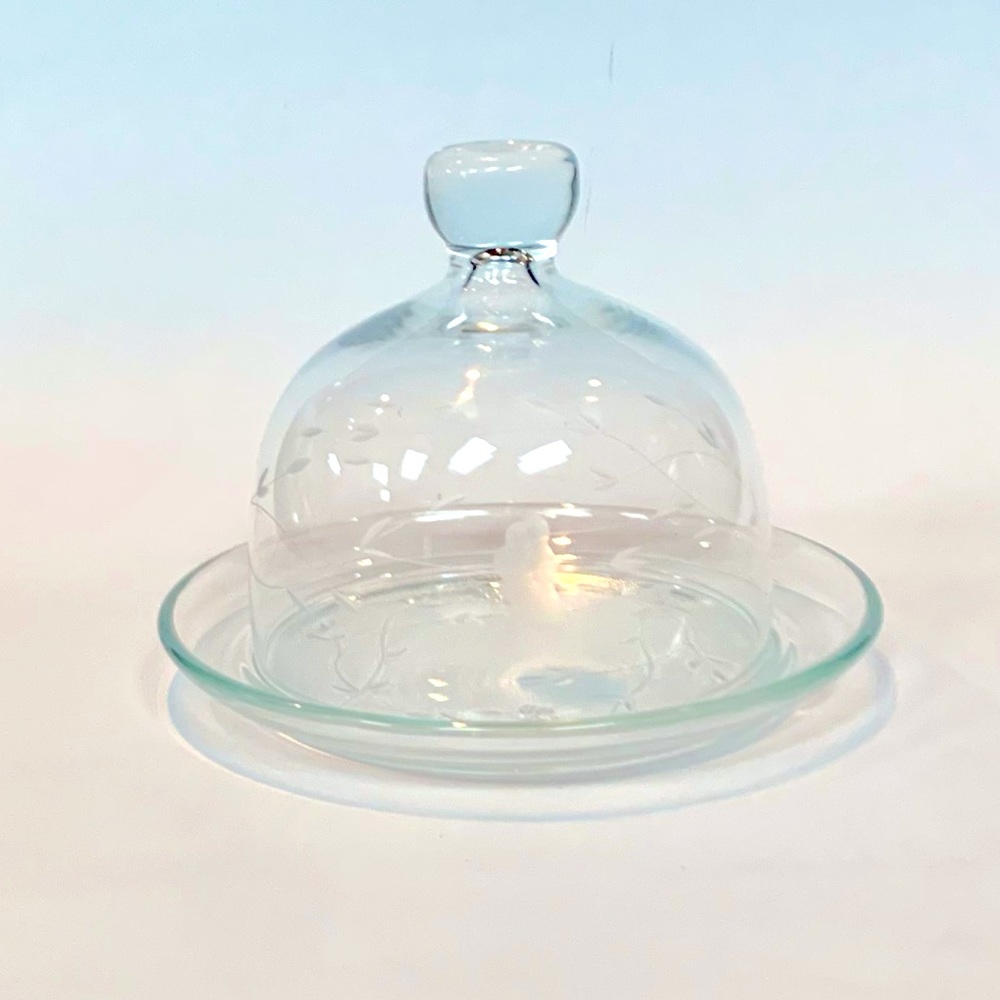 Vintage Princess House Round Covered Butter Dish